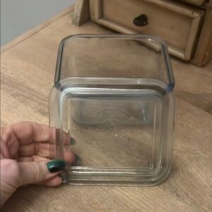 Vintage Fire King Small Casserole Dish & Lid Refrigerator Light Blue 1940’s